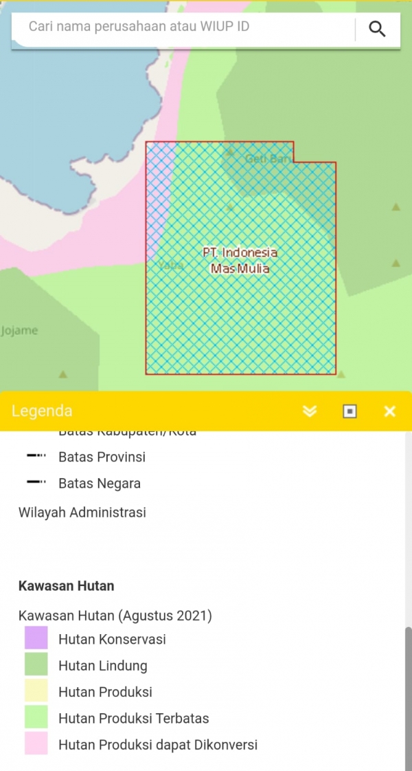 Dinas Kehutanan Provinsi Malut Lalai Izin Pt Imm Masuk Kawasan Hutan