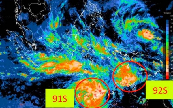 Posisi Siklon Surigae