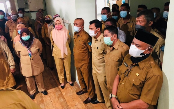 Wali Kota saat memimpin apel pagi