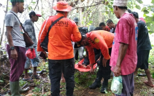 Korban saat ditemukan Korban saat ditemukan