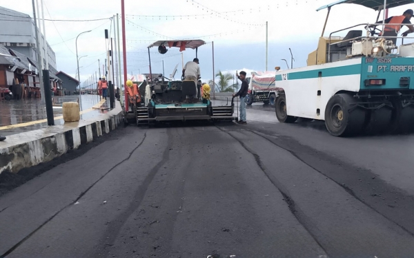 pemeliharaan jalan di Kota Ternate