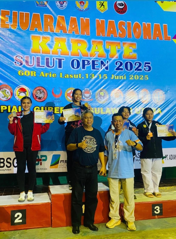 Peraih medali di Kejurnas Karete Sulut Open 2025
