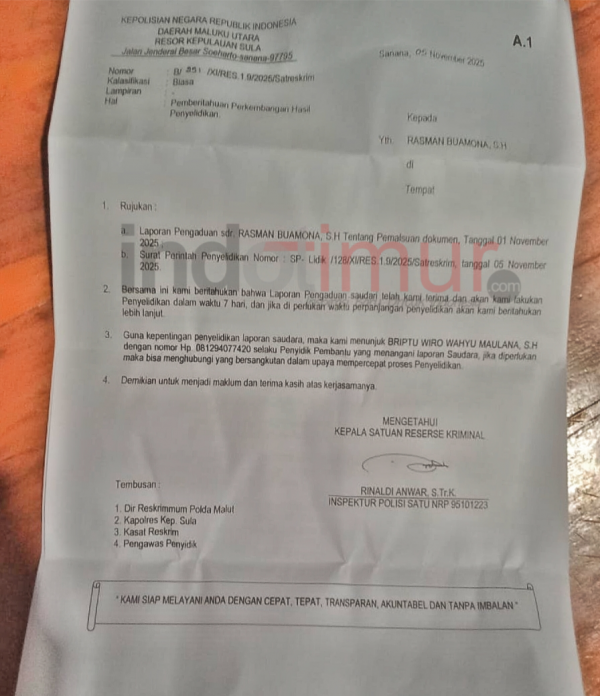 Surat perintah penyelidikan