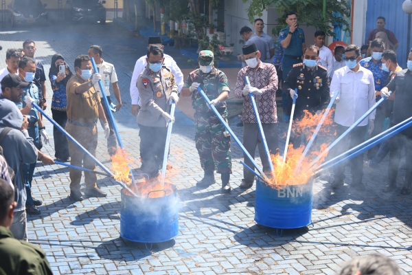 Pemusnahan BB Narkotika 